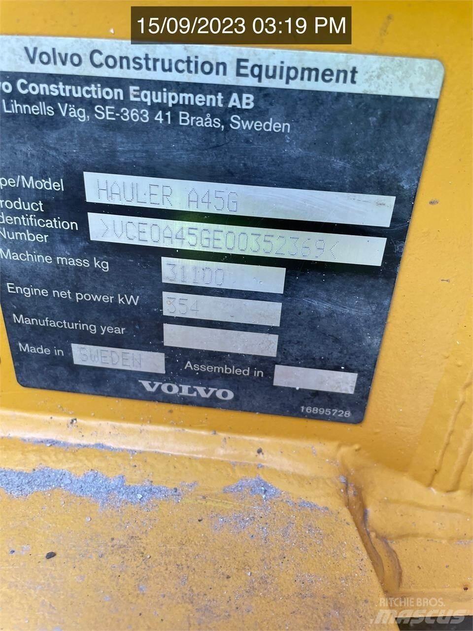 Volvo A45G Caminhões articulados