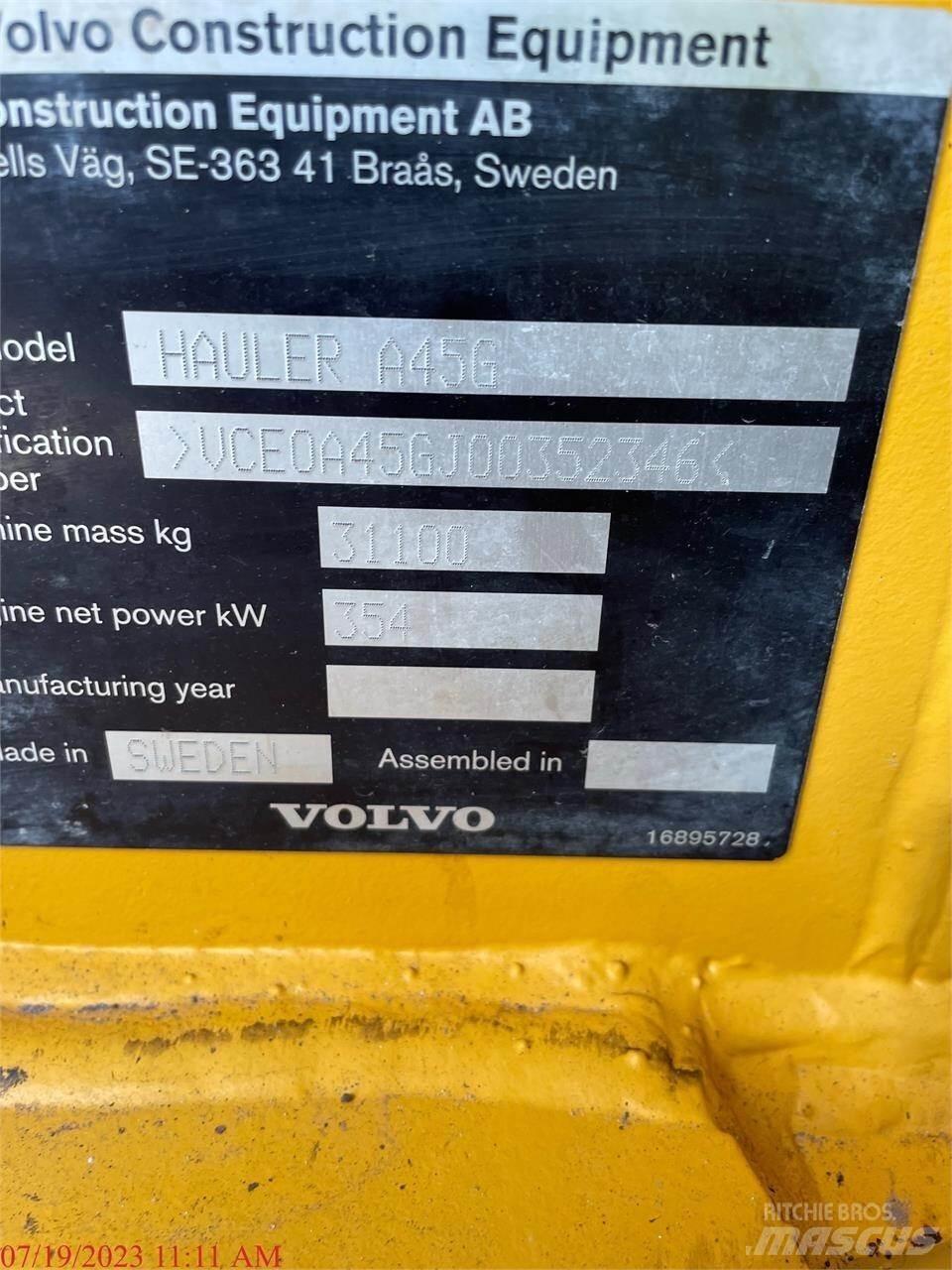 Volvo A45G Caminhões articulados