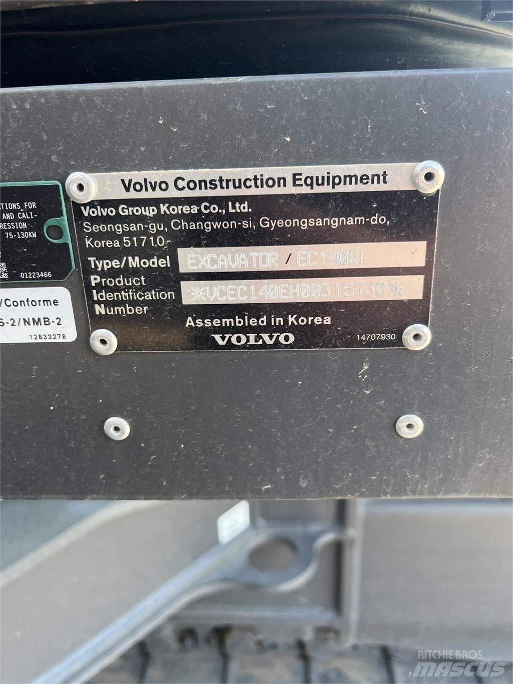 Volvo EC140EL Escavadeiras de esteiras