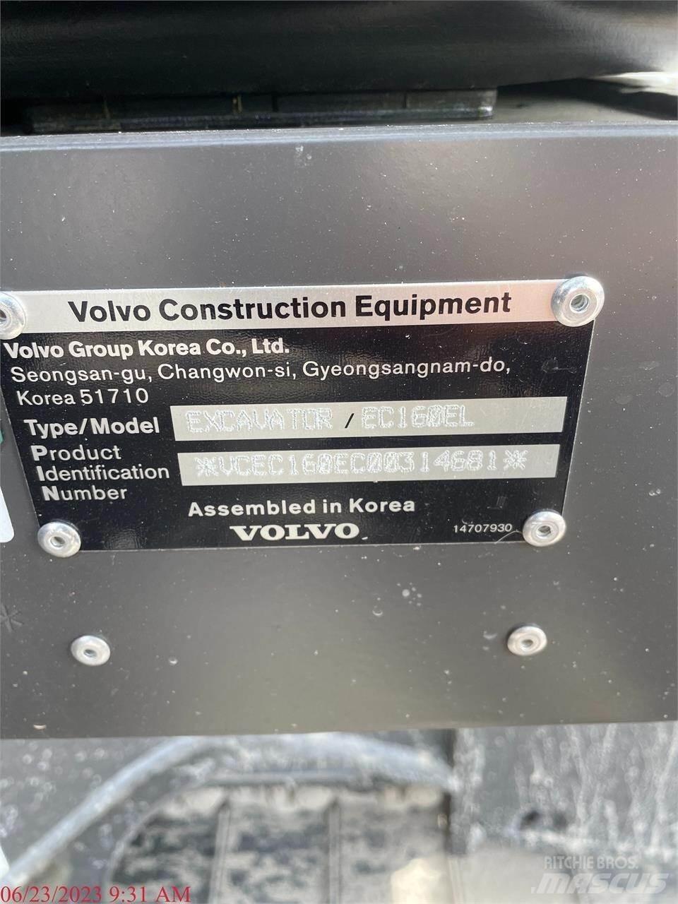 Volvo EC160EL Escavadeiras de esteiras