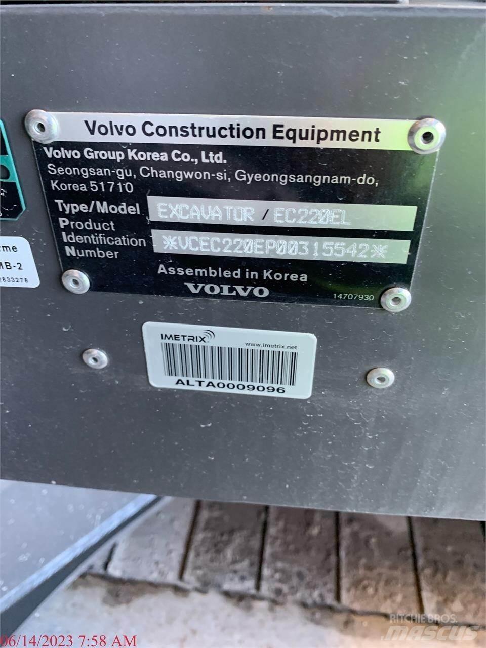 Volvo EC220EL Escavadeiras de esteiras