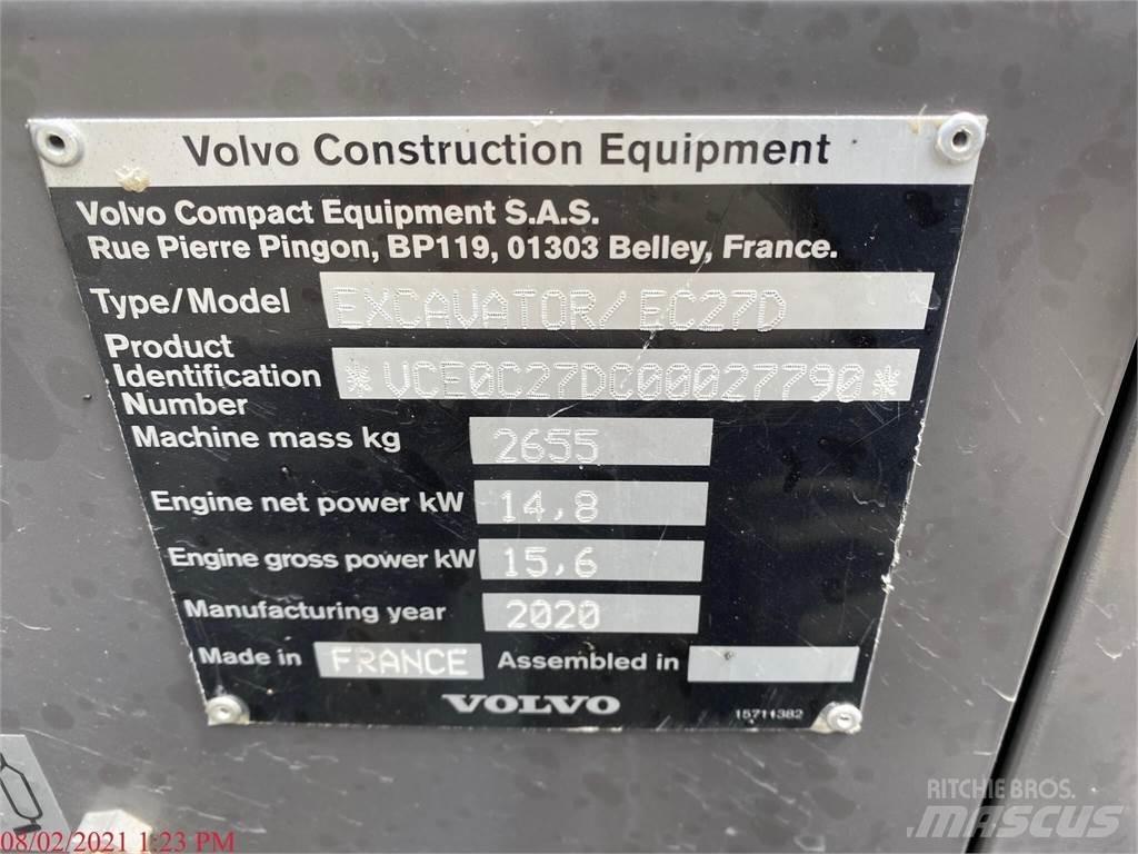 Volvo EC27D Miniescavadeiras