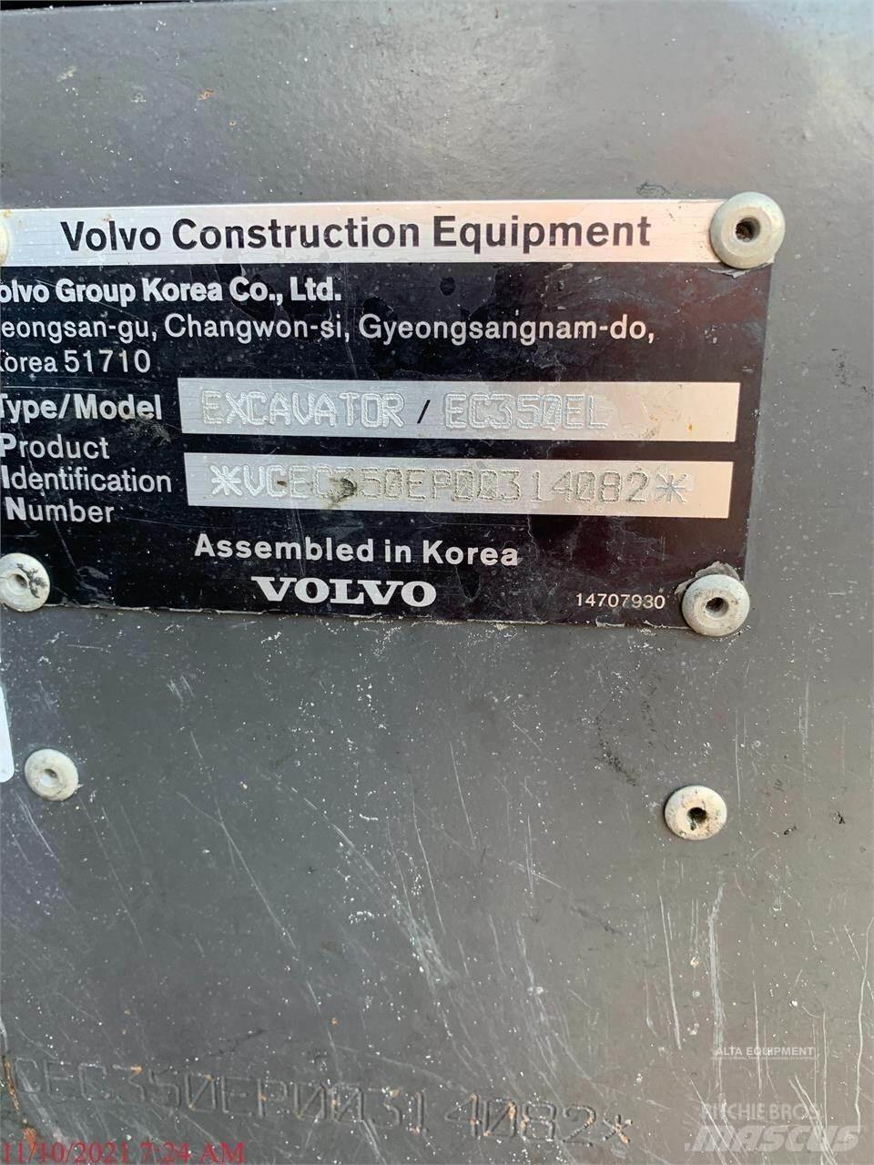 Volvo EC350EL Escavadeiras de esteiras