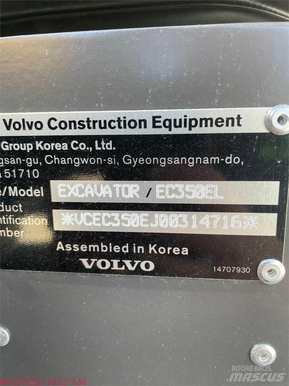 Volvo EC350EL Escavadeiras de esteiras