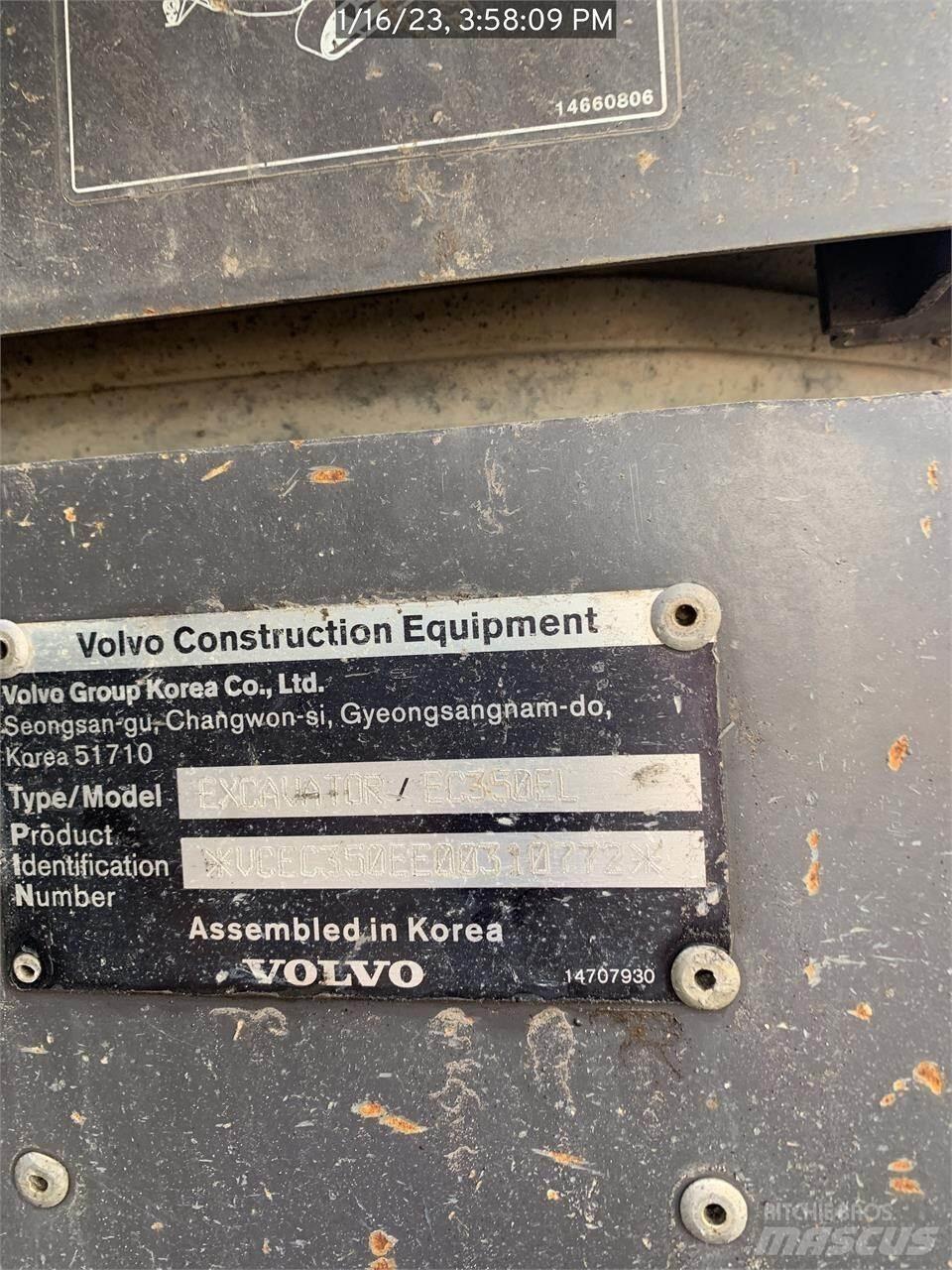 Volvo EC350EL Escavadeiras de esteiras