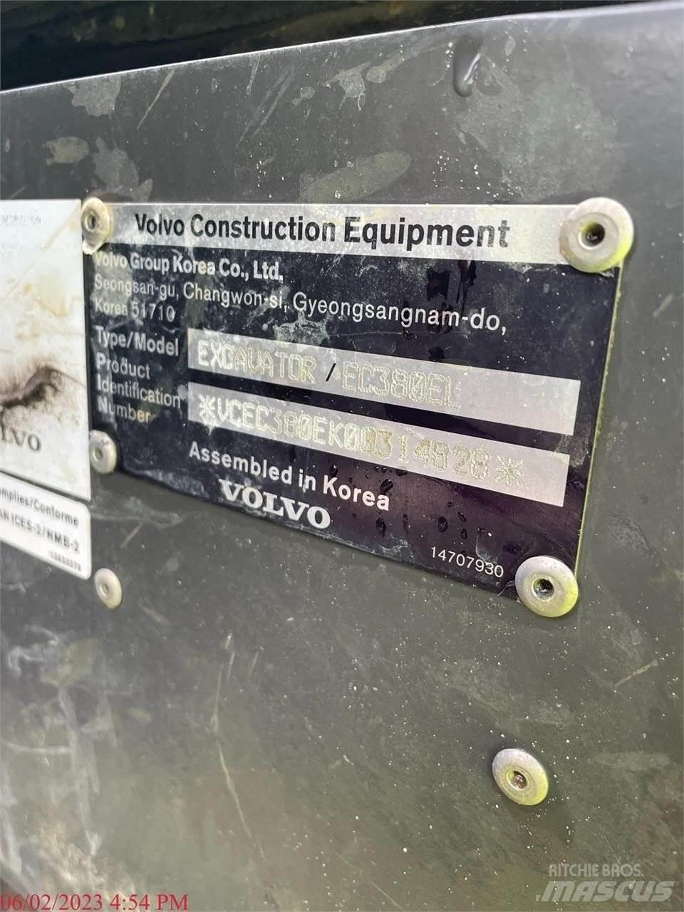 Volvo EC380EL Escavadeiras de esteiras