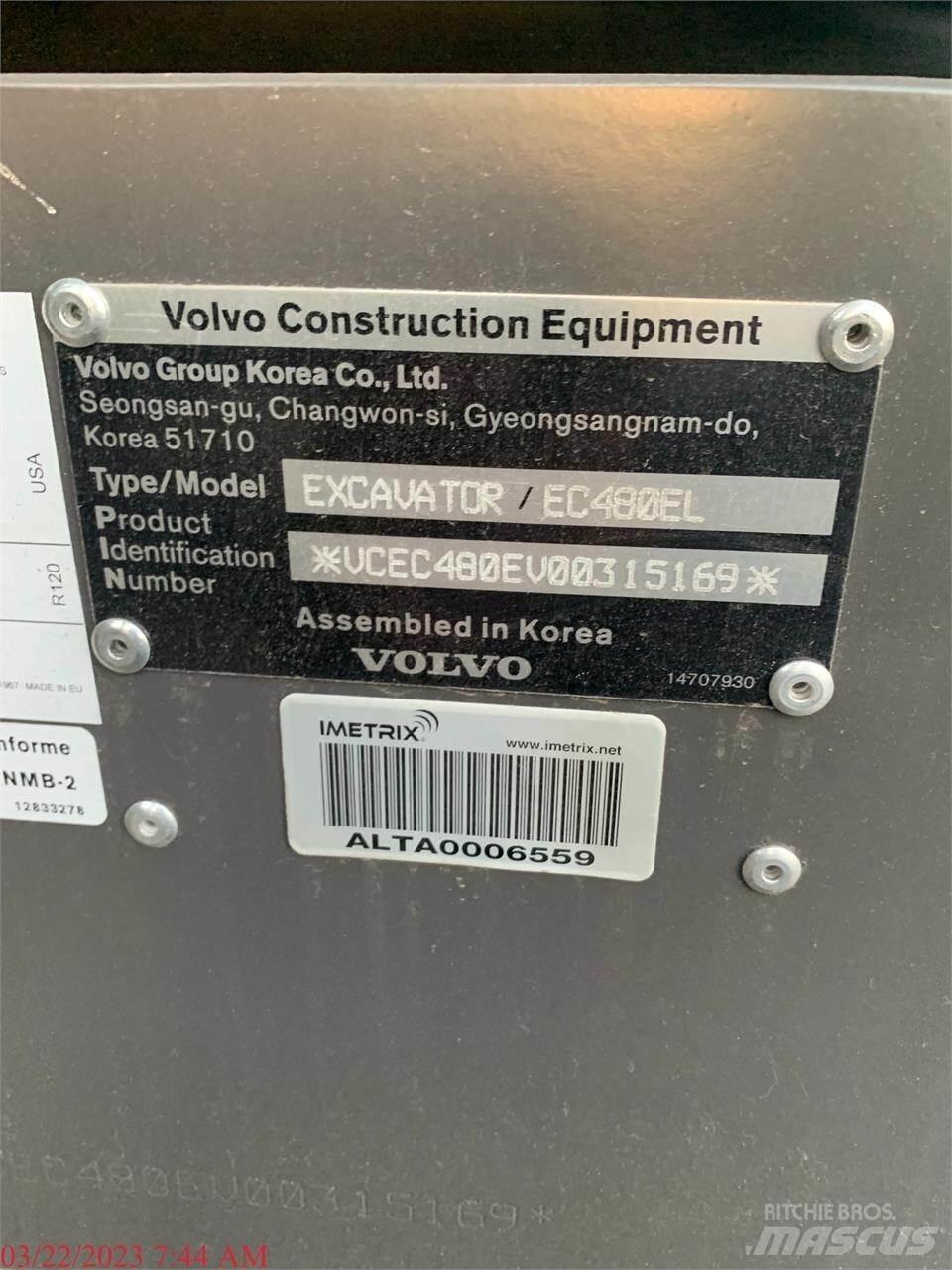Volvo EC480EL Escavadeiras de esteiras