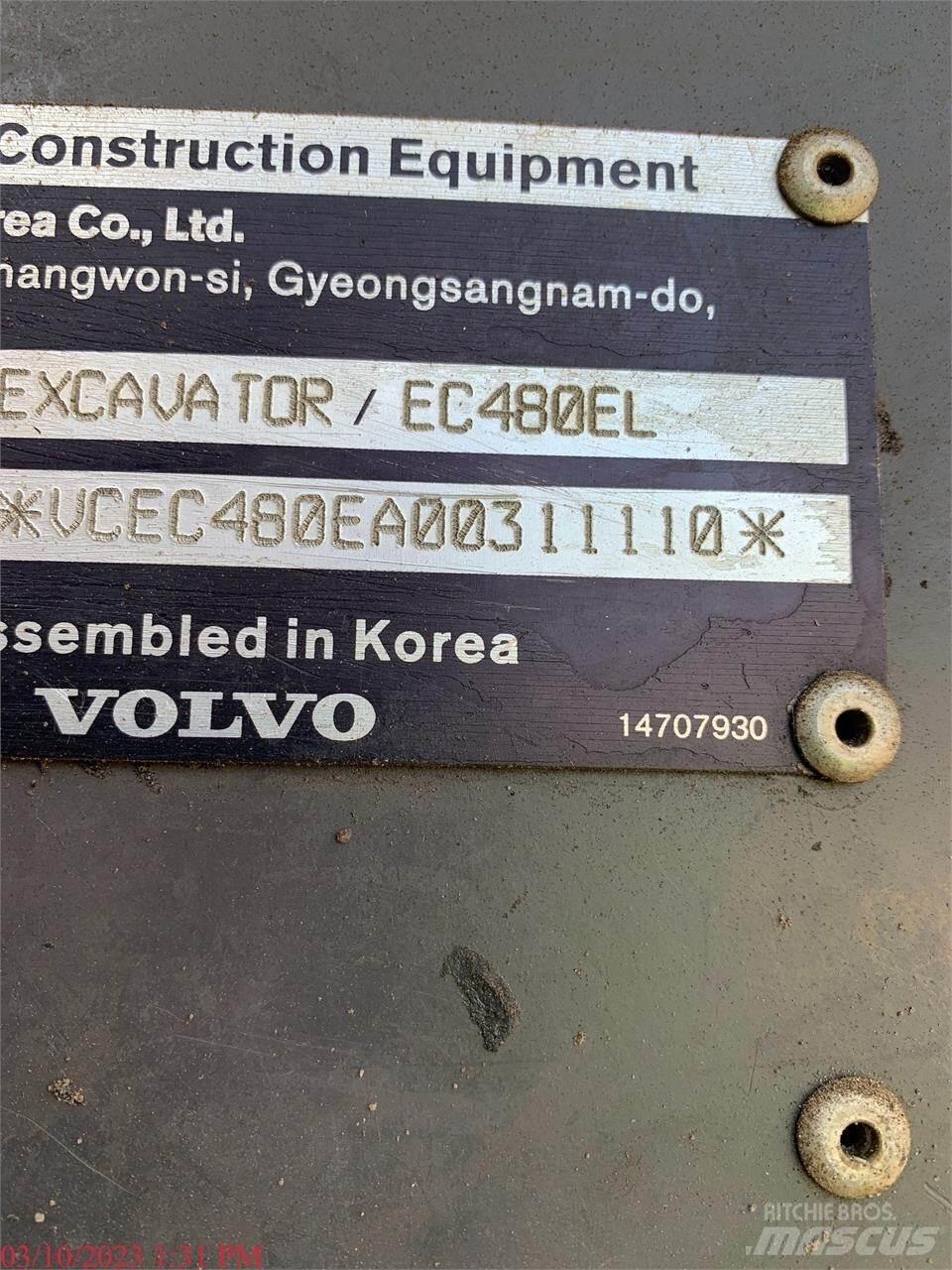 Volvo EC480EL Escavadeiras de esteiras