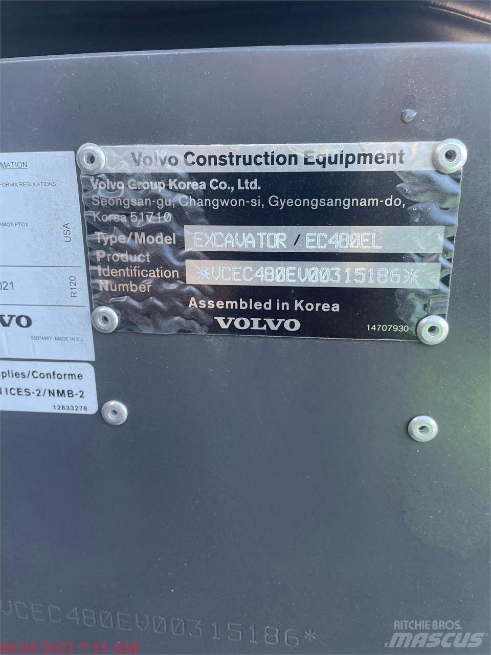 Volvo EC480EL Escavadeiras de esteiras