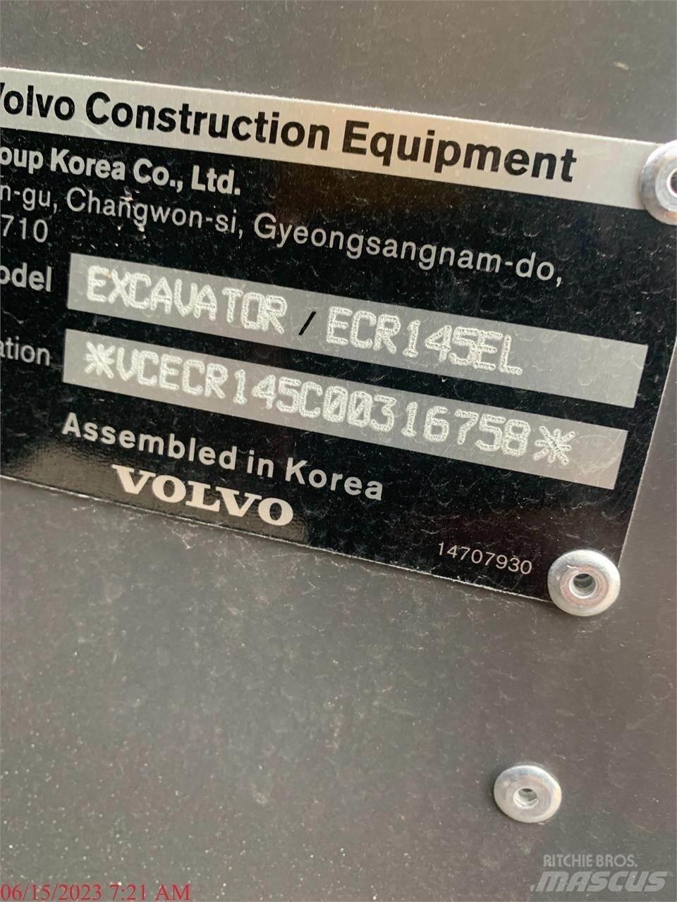 Volvo ECR145EL Escavadeiras de esteiras