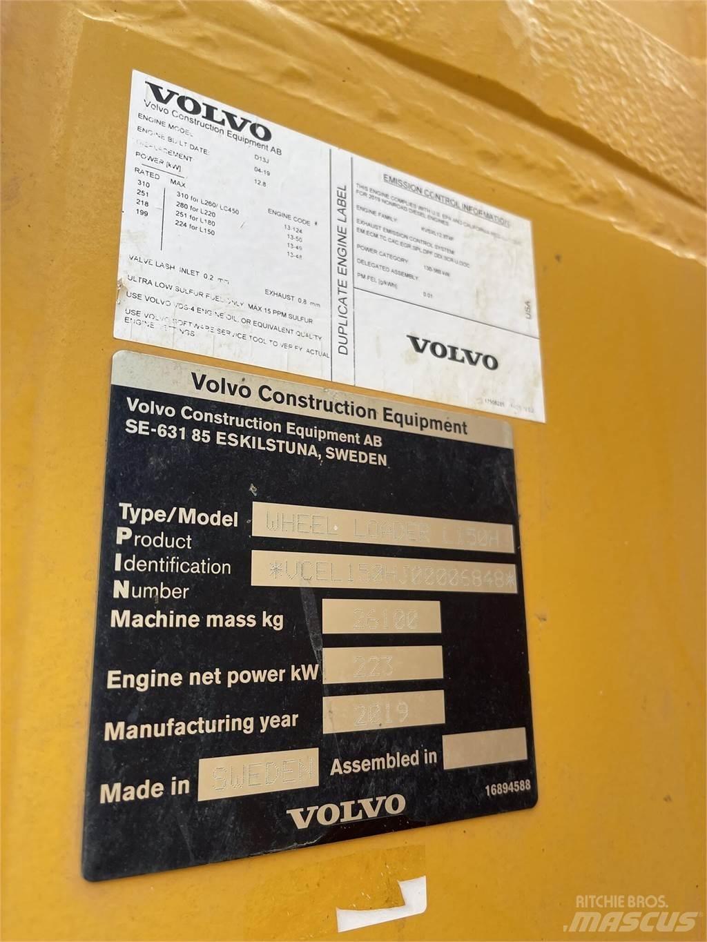 Volvo L150H Carregadeiras de rodas