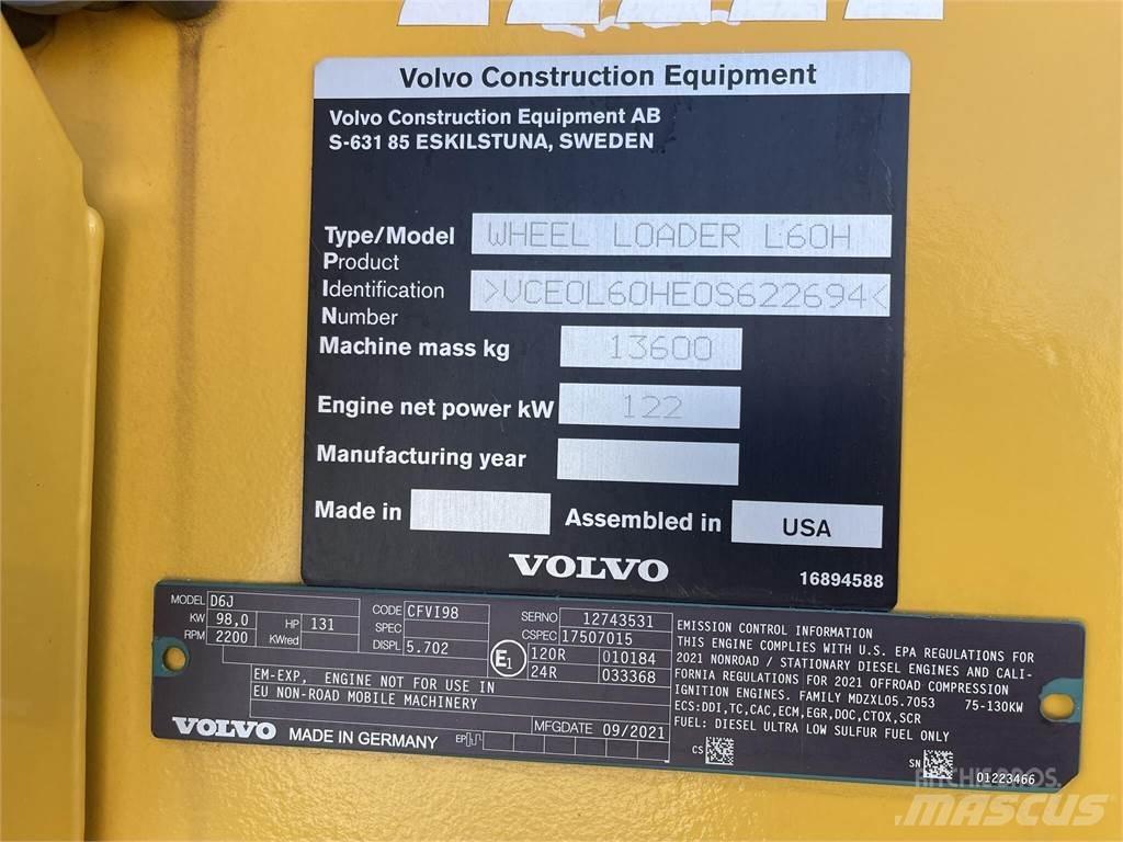 Volvo L60H Carregadeiras de rodas