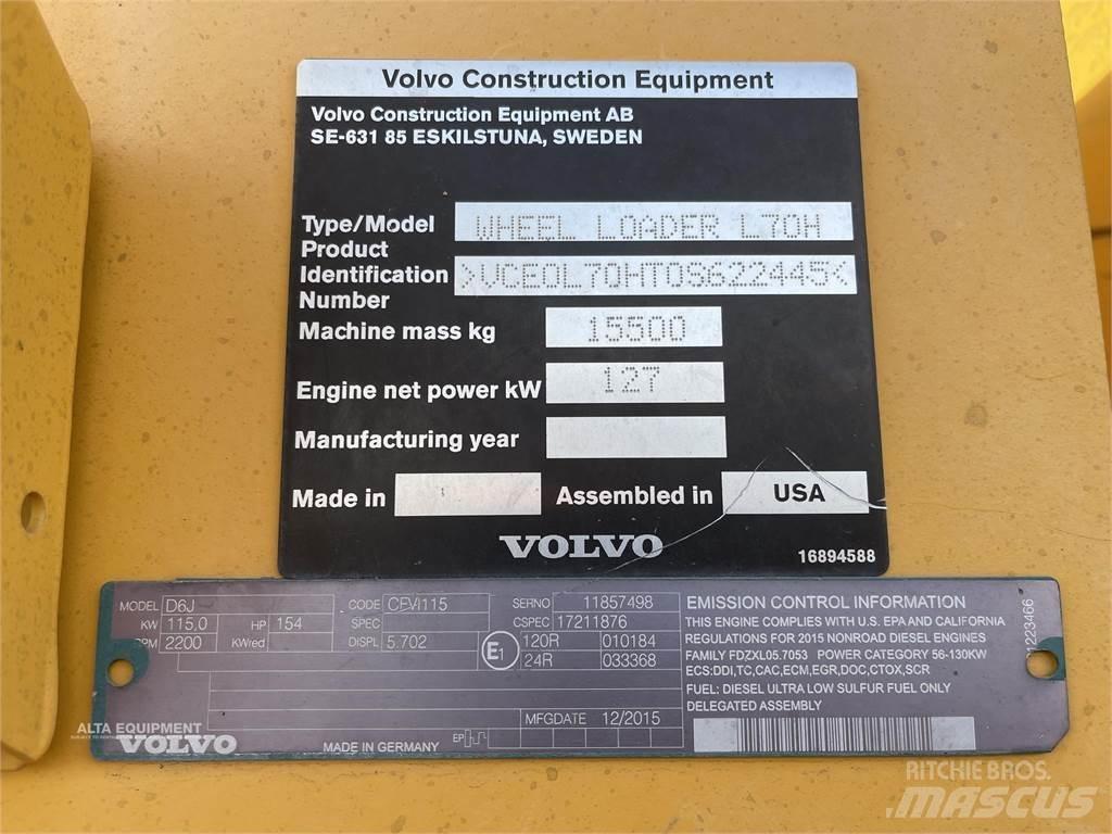 Volvo L70H Carregadeiras de rodas