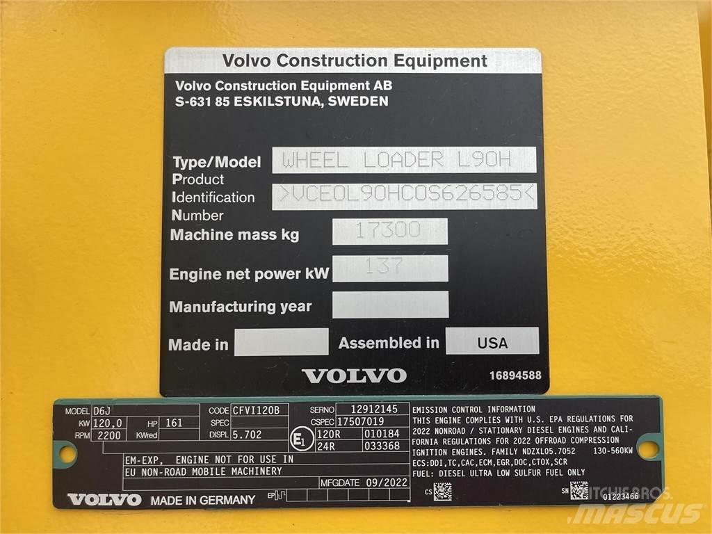 Volvo L90H Carregadeiras de rodas