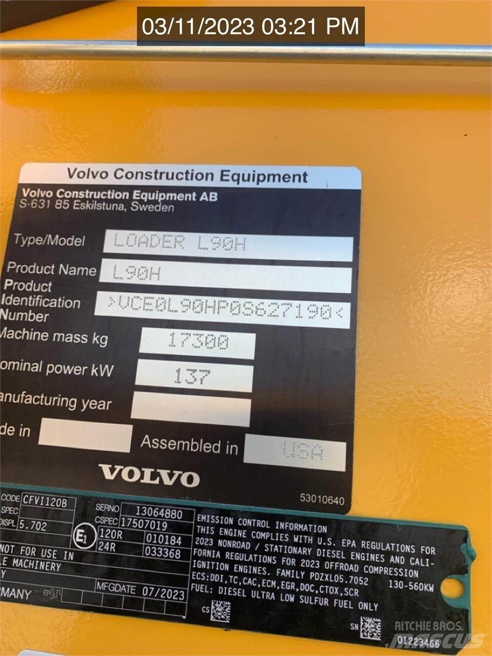 Volvo L90H Carregadeiras de rodas