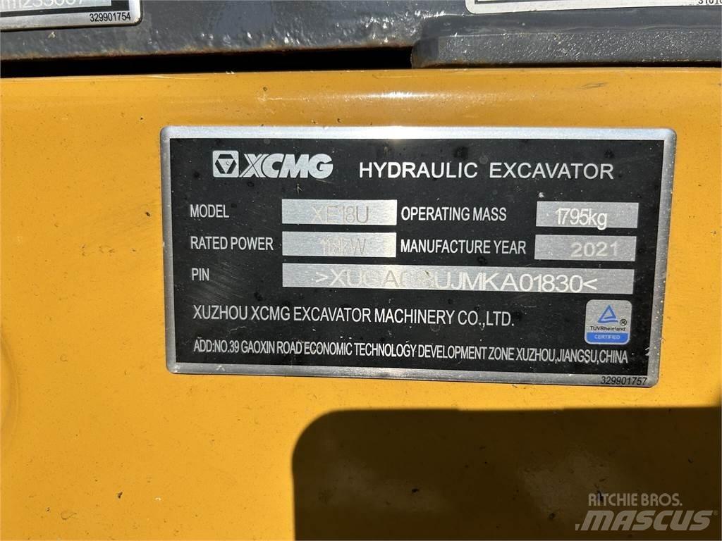 XCMG XE18U Miniescavadeiras