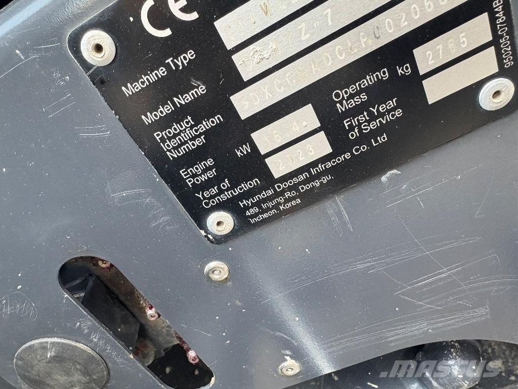 Doosan DX 27 Z Miniescavadeiras