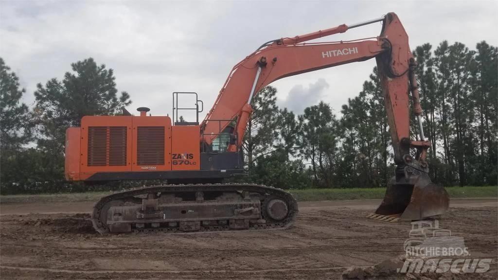 Hitachi ZX 670 Escavadeiras de esteiras
