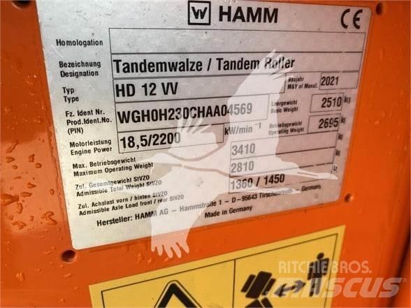 Hamm HD12VV Cilindros Compactadores monocilíndricos