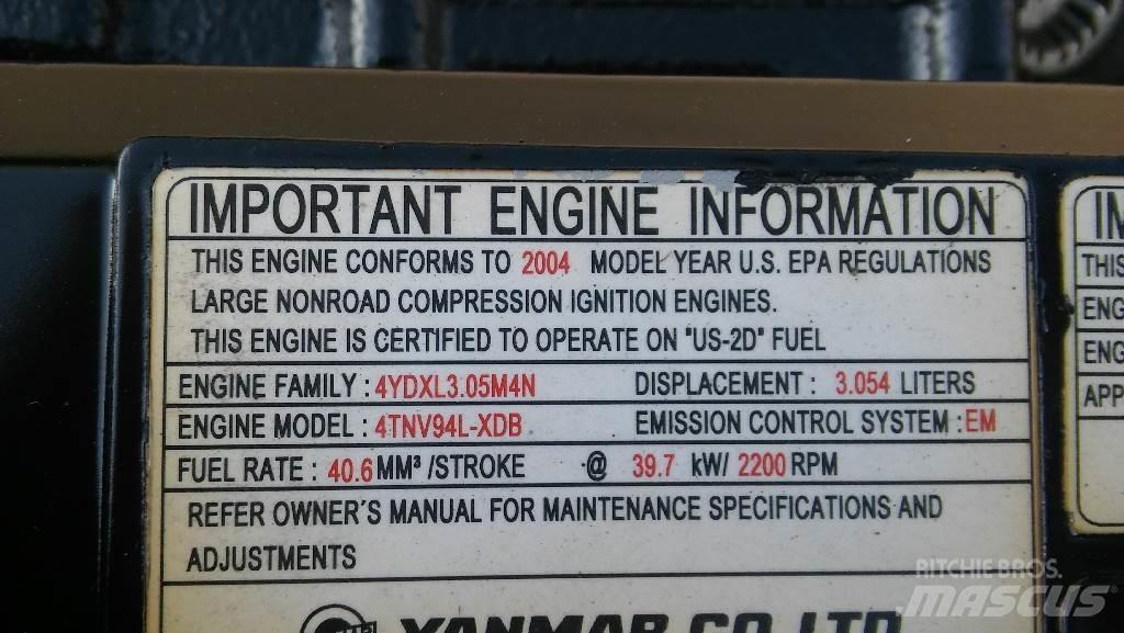 Yanmar 4TNV94L-XDB Miniescavadeiras