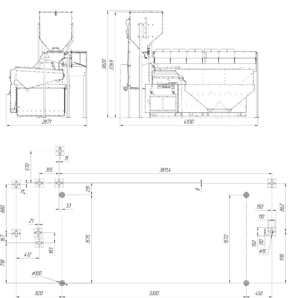  4 GRAIN MVS-10 Equipamento para triagem