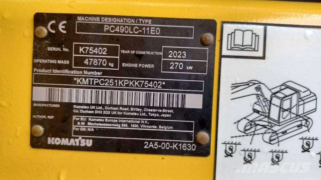 Komatsu PC 490 LC-11 Escavadeiras de esteiras