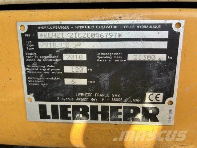 Liebherr R918 LC Escavadeiras de esteiras