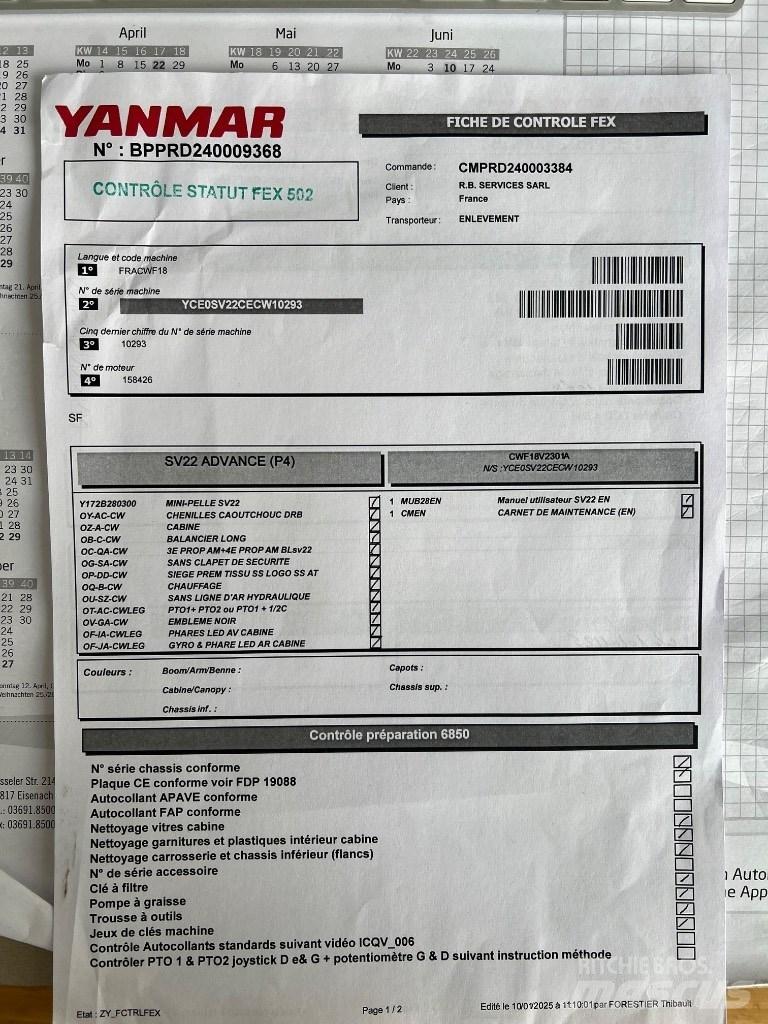 Yanmar SV 22 Miniescavadeiras
