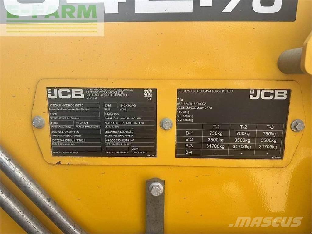 JCB 542-70 Telescópicas para Agricultura