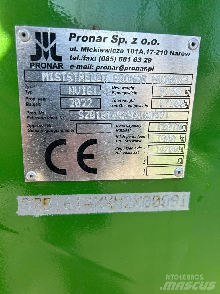 Pronar NV 161-4 Espalhadores de estrume