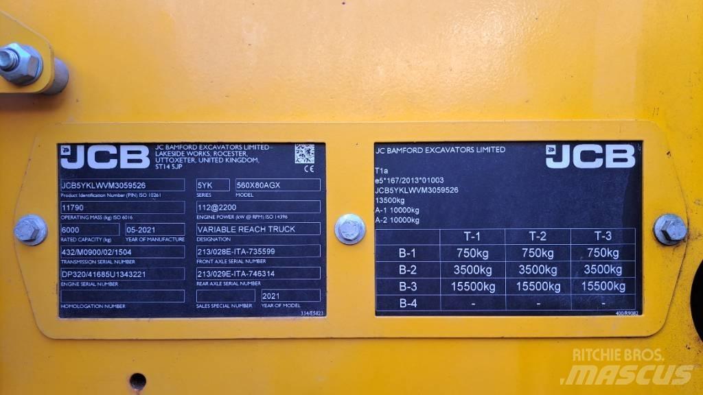 JCB 560-80 Agri Xtra Telescópicas para Agricultura