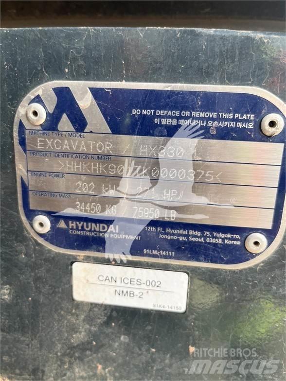 Hyundai HX330L Escavadeiras de esteiras