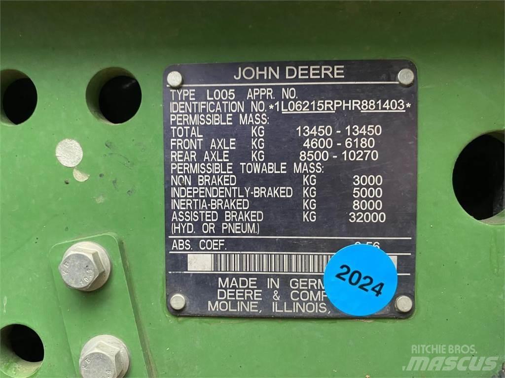 John Deere 6215R Tratores Agrícolas usados