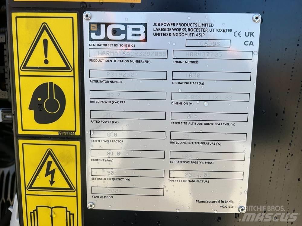 JCB G65QS Geradores Diesel