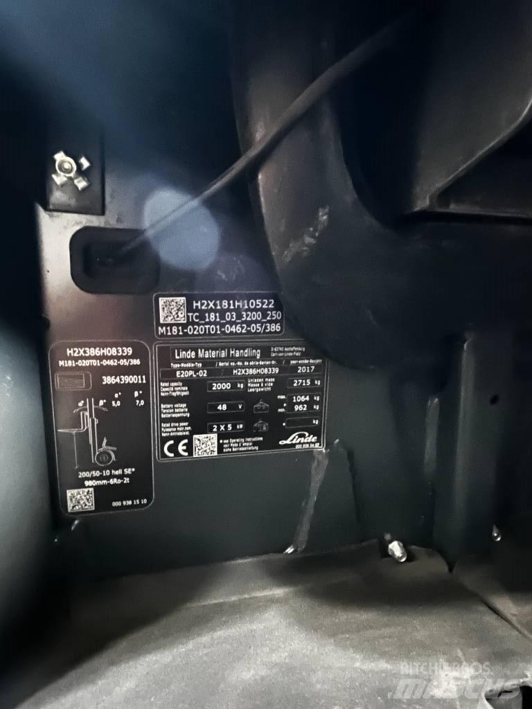 Linde E20PL/386-02 Empilhadores eléctricos