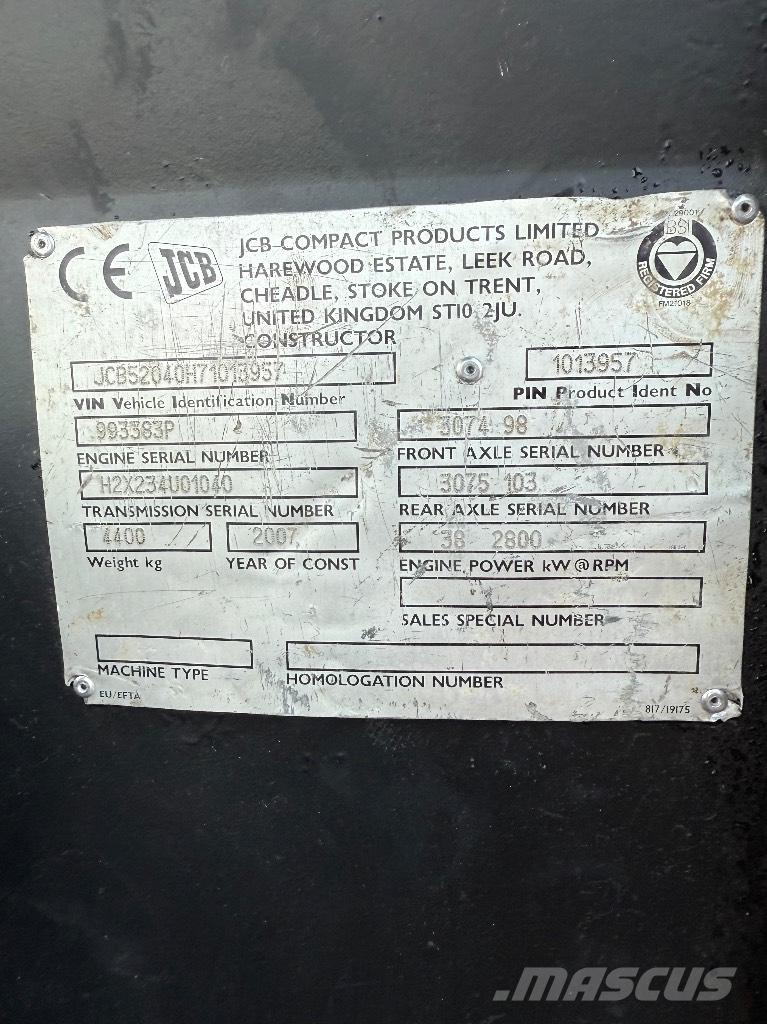JCB 520-40 Manipulador telescópico