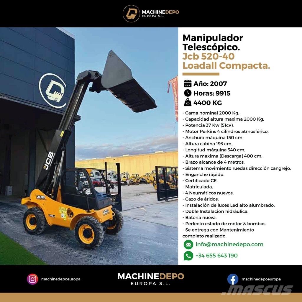 JCB 520-40 Manipulador telescópico