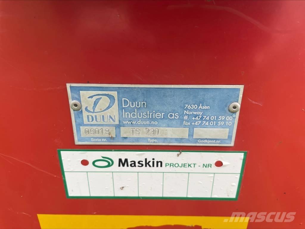 Duun TS 230 Lâminas de neve e arados