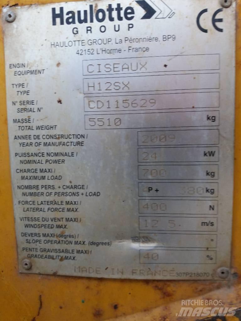 Haulotte H 12 SX Elevadores de tesoura