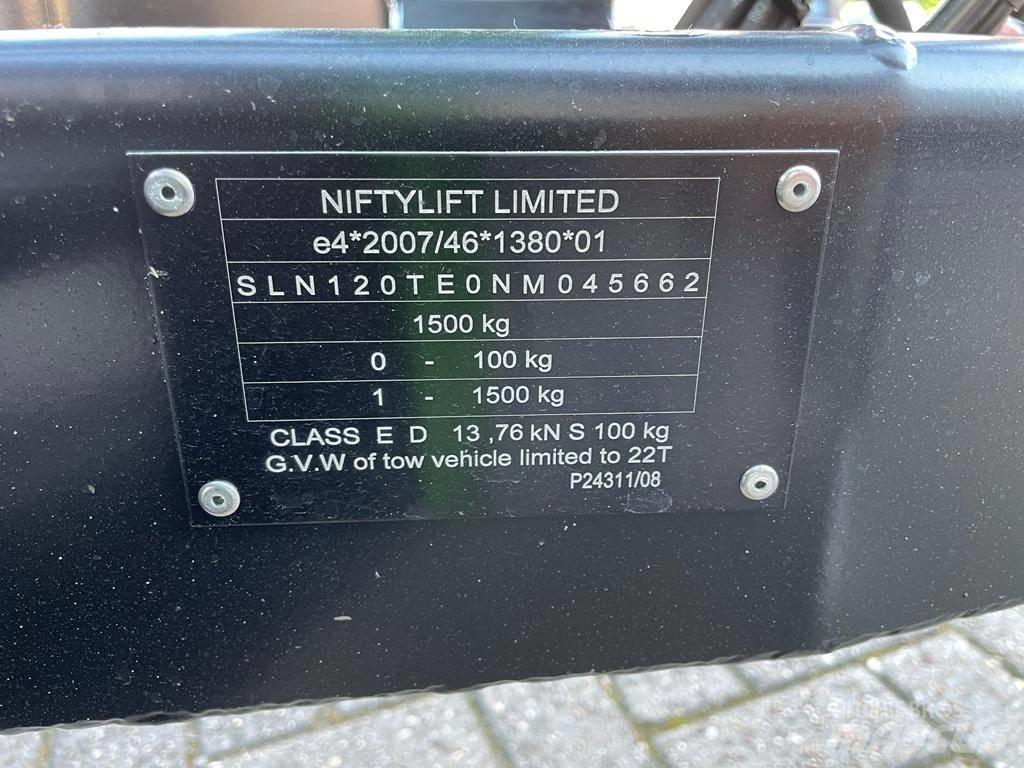 Niftylift 120T Plataformas aéreas montadas em atrelados