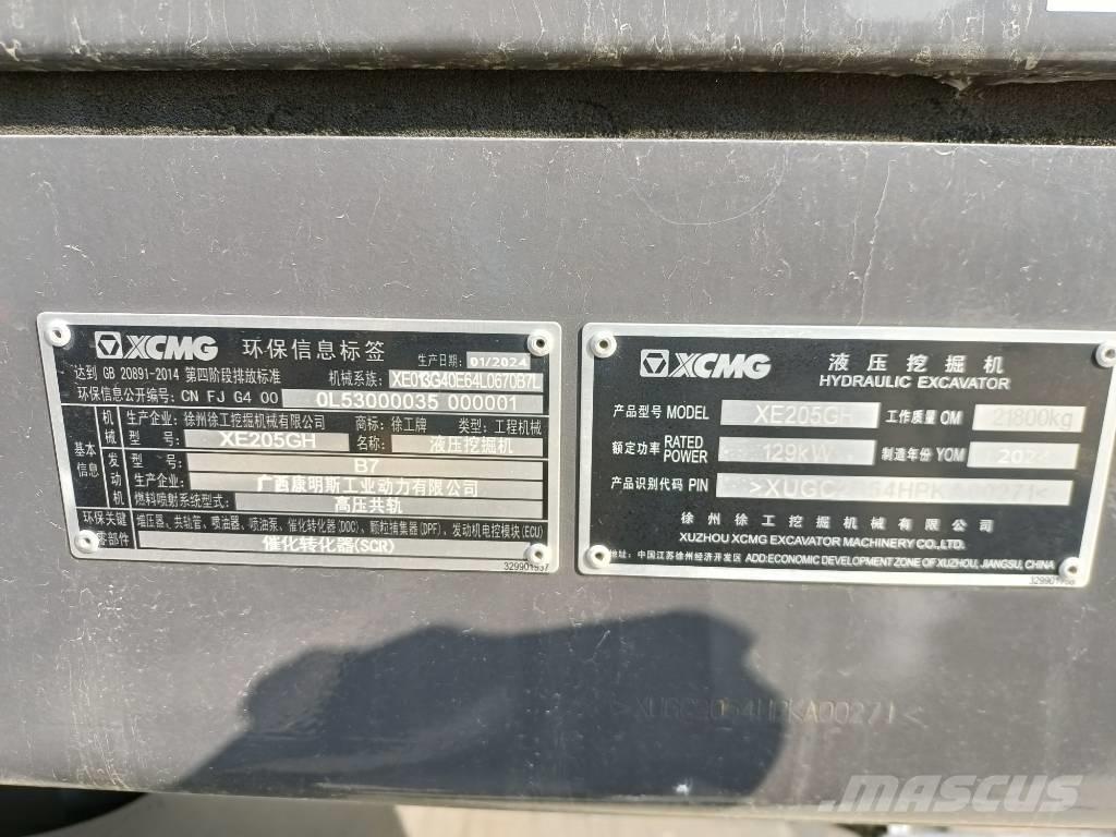XCMG XE205GH Escavadeiras de esteiras