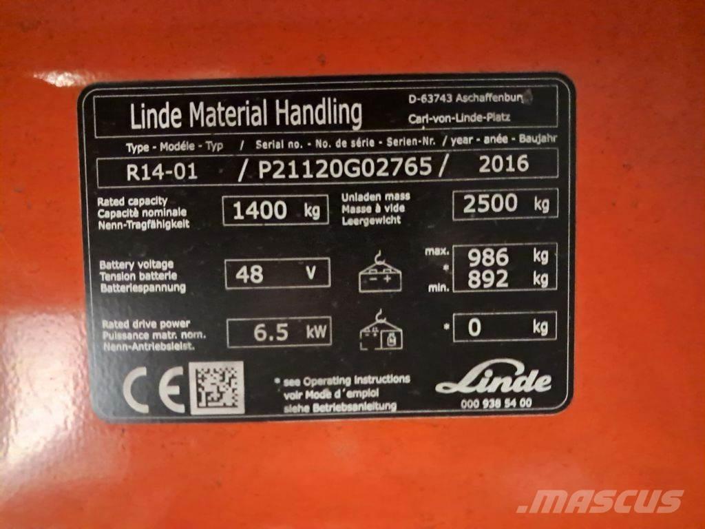Linde R14-01 Empilhadores Elevadores