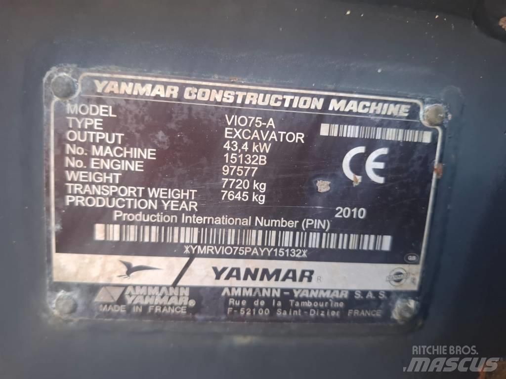 Yanmar Vio 75 A Escavadoras Midi 7t - 12t