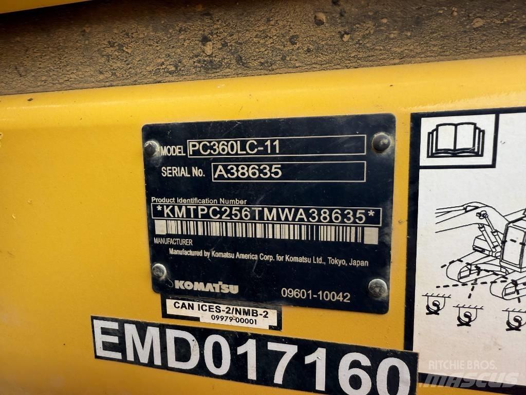 Komatsu PC360LC-11 Escavadeiras de esteiras