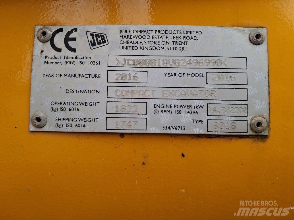 JCB 8018 CTS Miniescavadeiras