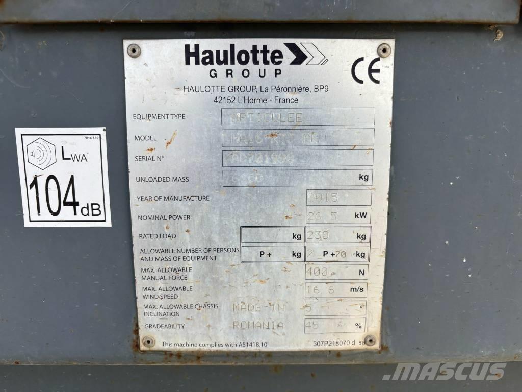 Haulotte HA 16 Elevadores braços articulados