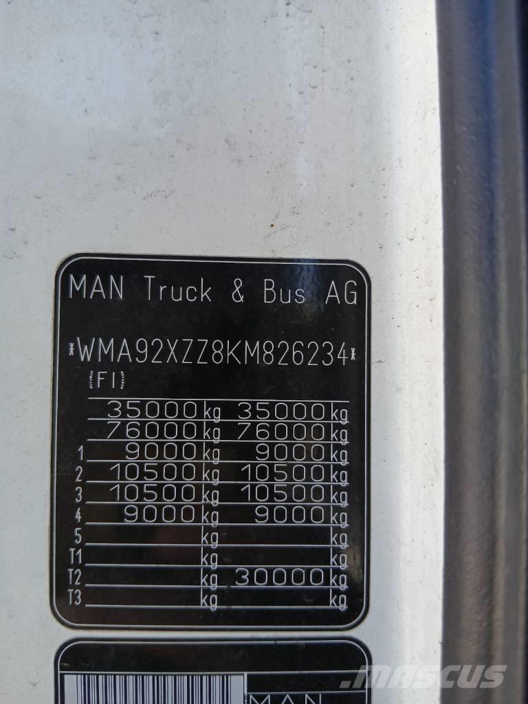 MAN TGX 35.580 Camiões de Transporte Auto