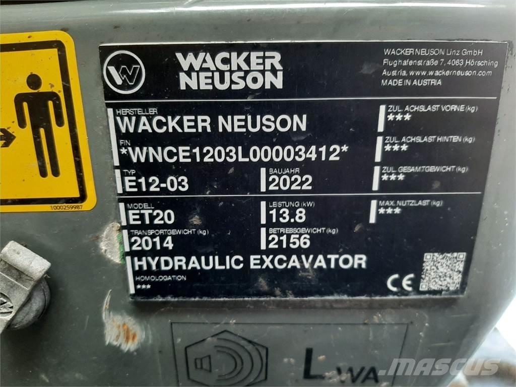 Wacker Neuson ET20 Escavadeiras de esteiras