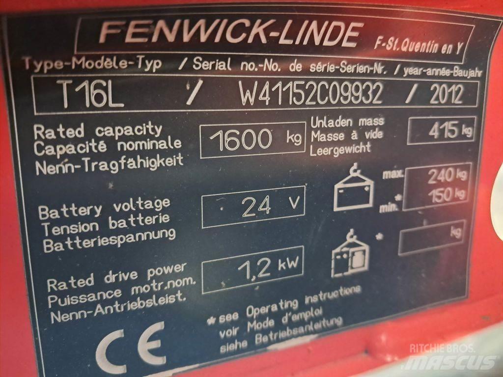 Linde T16L Porta palettes