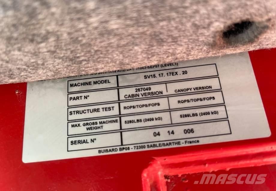 Yanmar SV 15 Miniescavadeiras